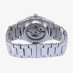 Relógio automático Veleno Aeris Silver com pulseira de aço inox e mostrador prateado.